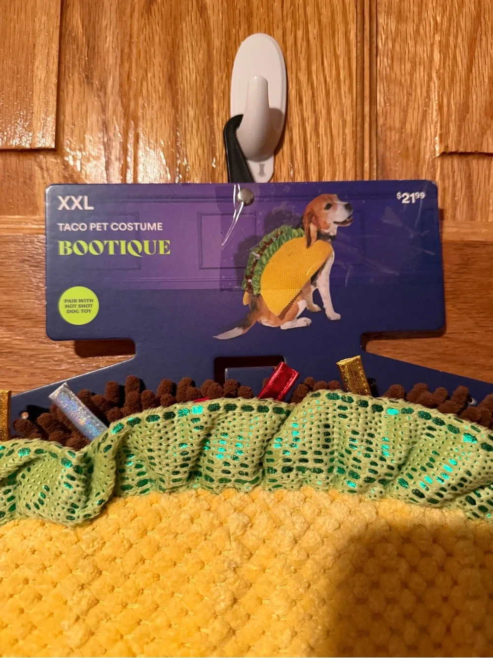 Bootique Yellow Taco Pet Costume for Dogs